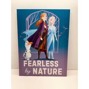 Disney ComicWalls Frozen 2 "Fearless by Nature" Decorative Canvas 12"x16" *READ*